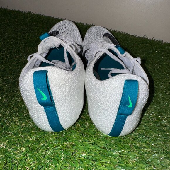 Nike Zoom Superfly Elite 2 Flyknit White Green Spikes FZ9662-100 Men’s NEW - Picture 5 of 9